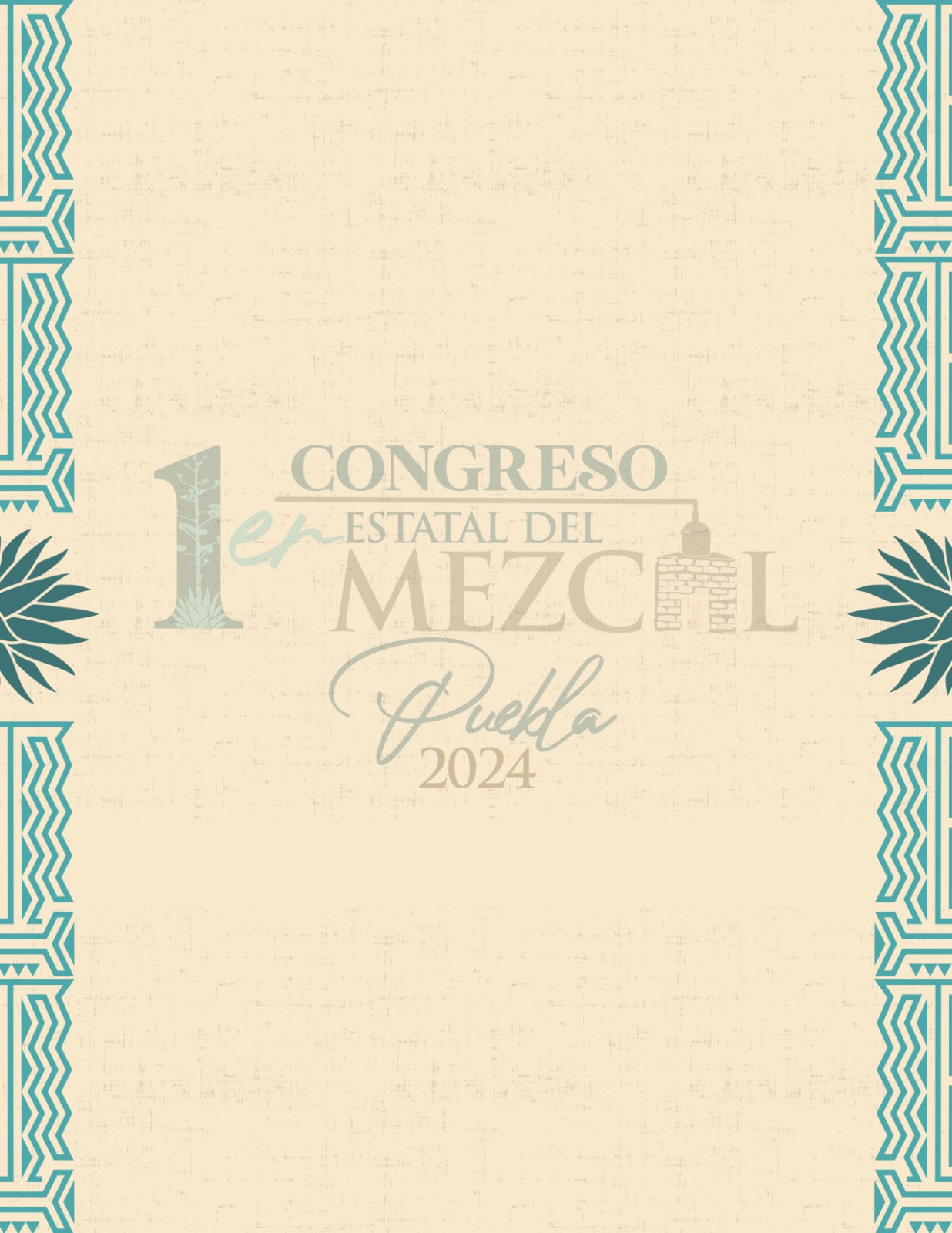 Cartel sobre el primer congreso del Mezcal en Puebla